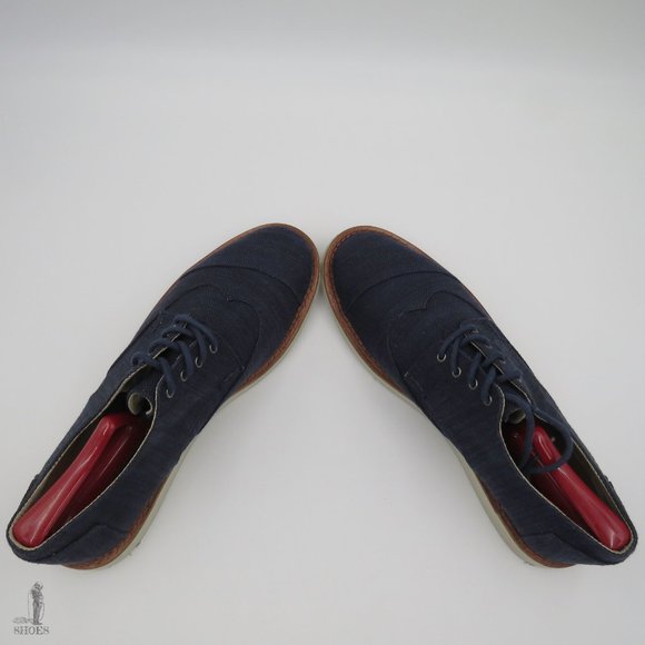 Toms Brogue Twill Oxford Classic Men's Size 11 - Picture 6 of 14
